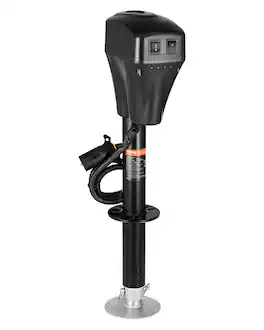 VEVOR - Electric Trailer Jack, 5000 lbs, Heavy Duty RV Electric Power Tongue Jack with 7-pin Connector, Manual Crank Handle - Black