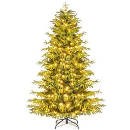 Costway - 6 FT Artificial Christmas Tree with 270 LED Lights, 746 Branch Tips for Home Party - Green
