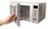 Angle. Haden - 700-Watt .7 cubic. foot Microwave with Settings and Timer - Putty.