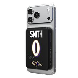 Keyscaper - Roquan Smith Baltimore Ravens 5000mAh Wireless Magnetic Power Bank - Black