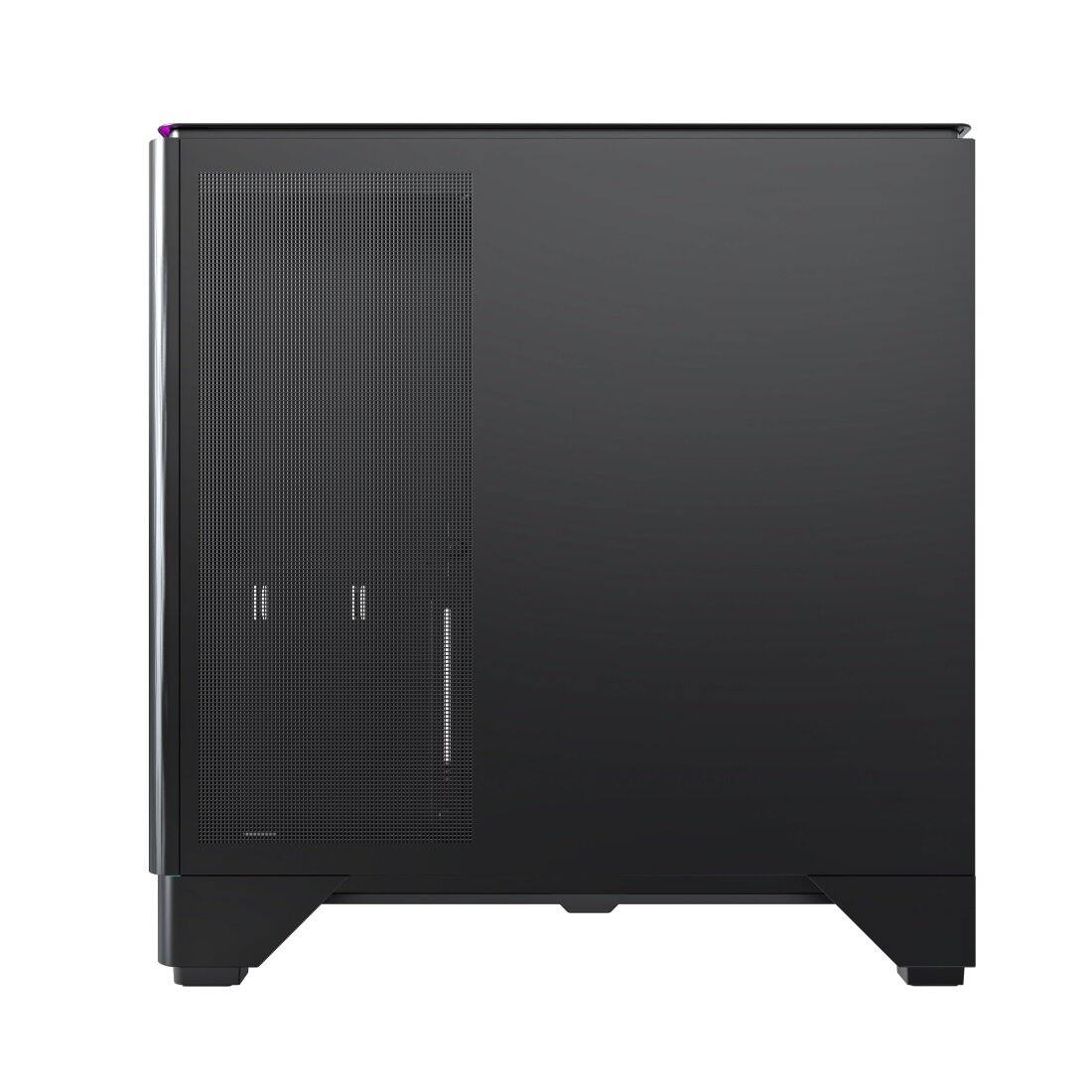 Alt View 1. Montech - KING 45 KING45B ATX PC Case, Curved Panoramic Glass, Chimney Airflow, 360mm Radiator Support - Black.