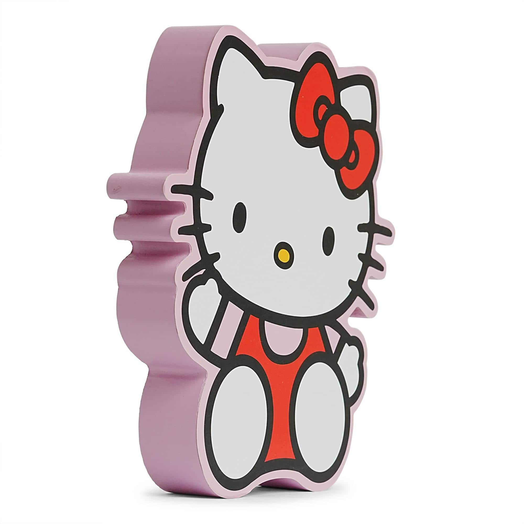 Silver Buffalo - Sanrio Hello Kitty Waving Die-Cut Wooden Wall Art Sign | 8 x 7 Inches - White price history on PriceWatchPro