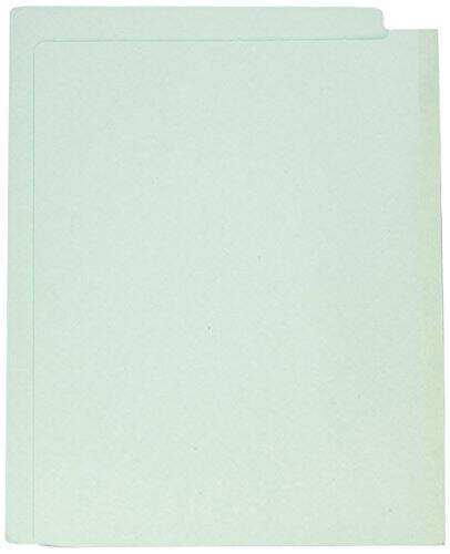 Angle. Tops Business Forms - Dual-Tab Pressboard Fastener Folder, 2" Expansion, 2 Fasteners, Letter Size, Light Green Exterior, 25/Box.