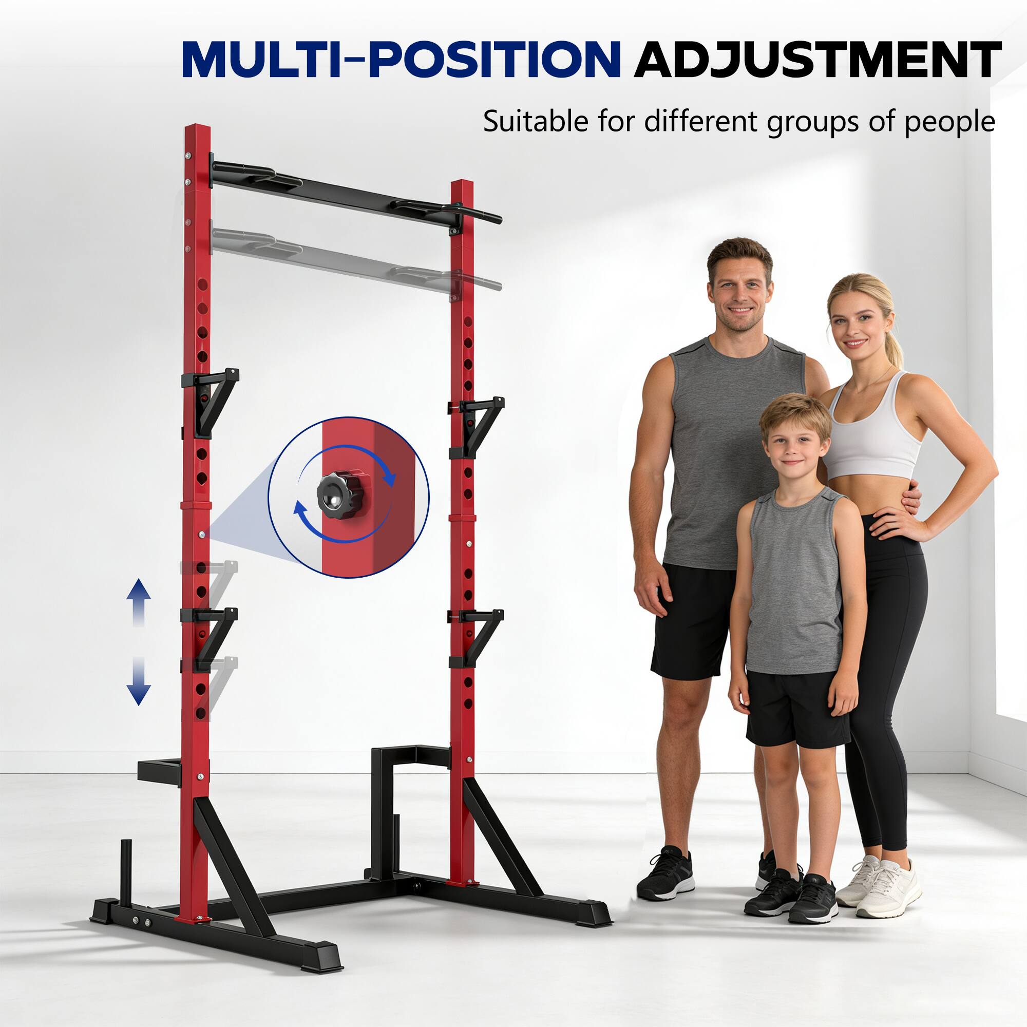 MULTI-POSITION ADJUSTMENT  
Suitable for different groups of people
