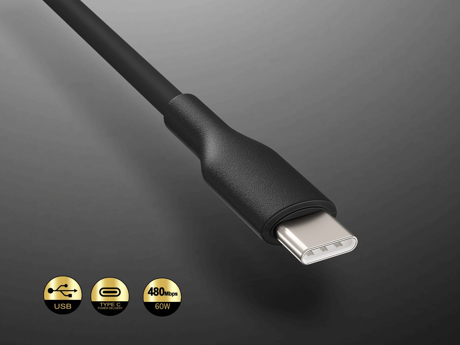 USB TYPE C POWER DELIVERY 480Mbps 60W