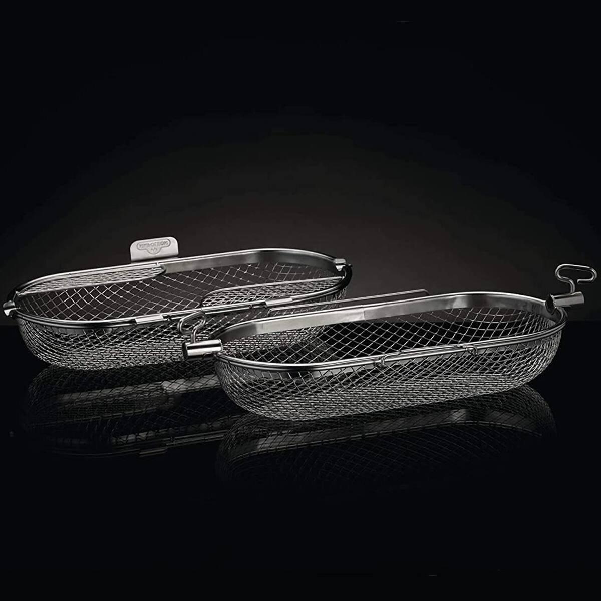 Alt View 2. Napoleon - Rotisserie Grill Basket for Napoleon Outdoor Grills 64000 - Stainless Steel.