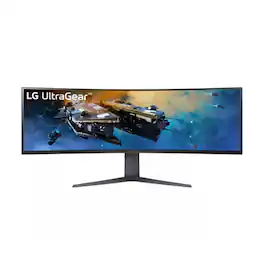LG - 45GR65DC-B Ultragear 45-In. QHD 200Hz 1ms 200Hz Curved Gaming Monitor - Black