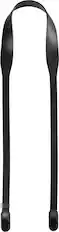 Front. Peak Design - Form Leather Camera Strap Standard Black - Black.