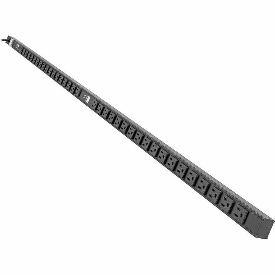 Alt View 4. Tripp Lite - Tripp Lite by Eaton PDU 1.5kW 100-127V Single-Phase Local Metered PDU - 36 NEMA 5-15R Outlets 5-15P Input 15 ft. Cord 72 - Black.