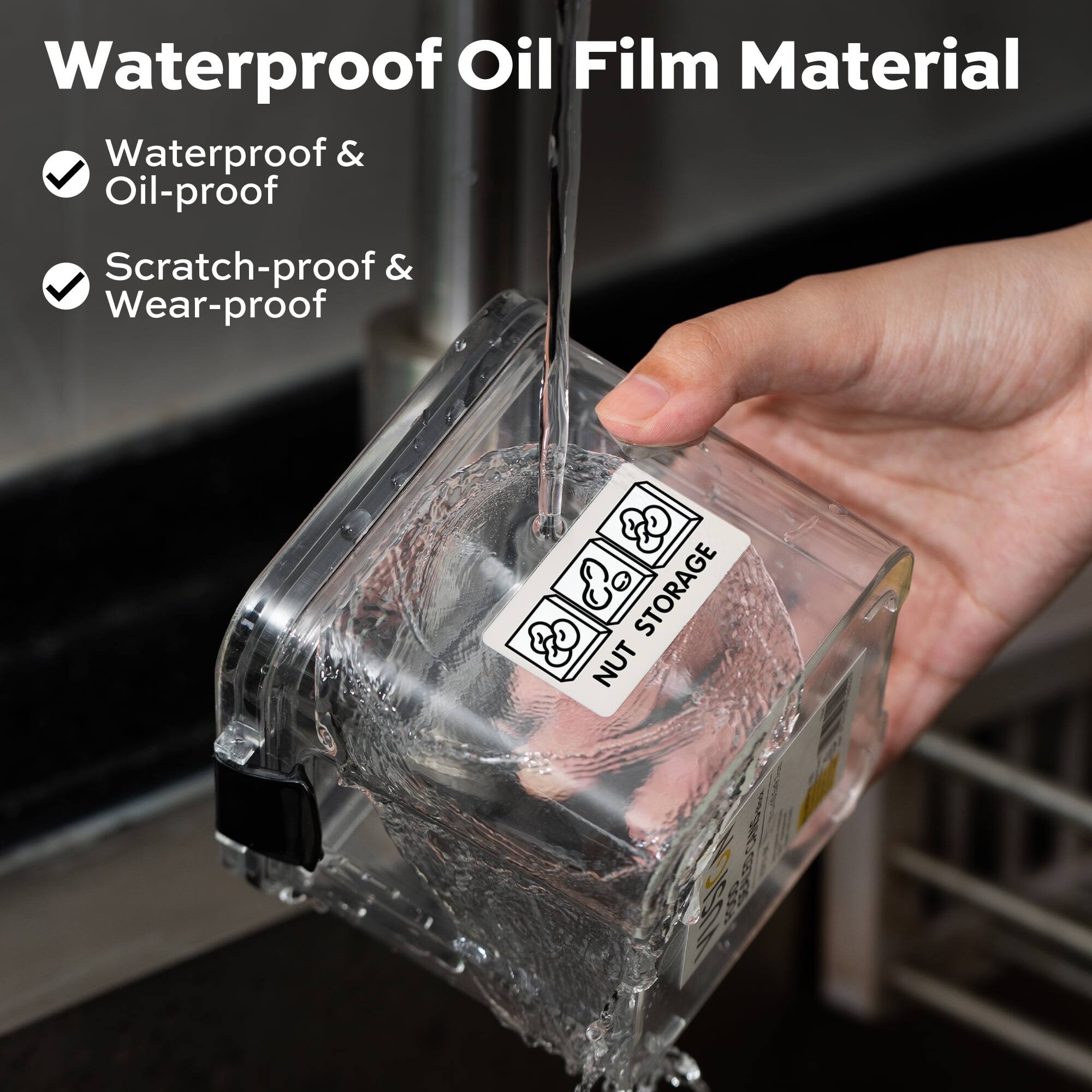 Waterproof Oil Film Material  
Waterproof & Oil-proof  
Scratch-proof & Wear-proof  
STORAGE NUT ISAUN