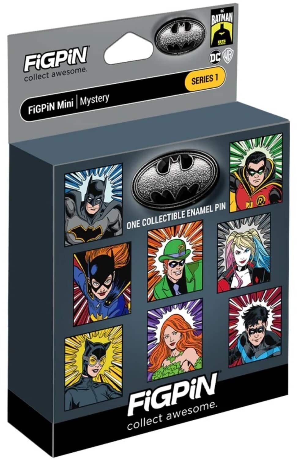 PopMarket - FiGPiN - Mystery Mini Pin - Batman - Series 1 -1 Pin - COLLECTABLES - Multicolor