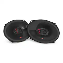 JBL - Stage 3 9637F 6x9 Inch 3 Way Coaxial Speakers - Pair - Black