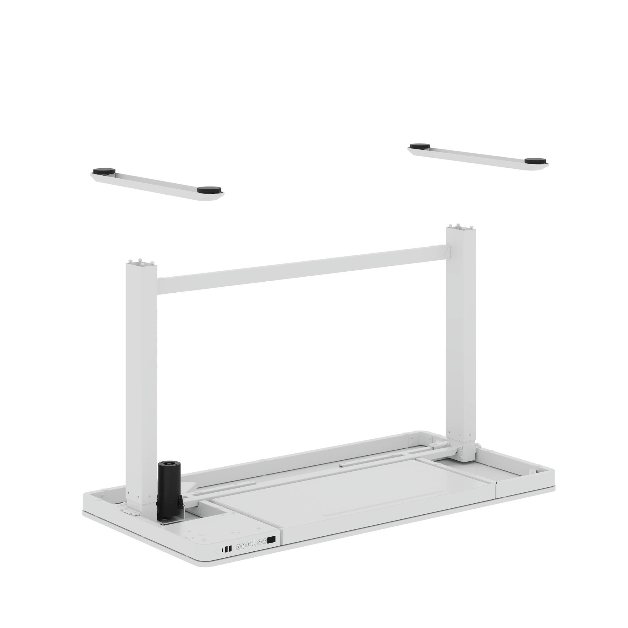 Back. FlexiSpot - FlexiSpot EW8 Electric 48"W Electric Height-Adjustable Standing Desk, White - White.