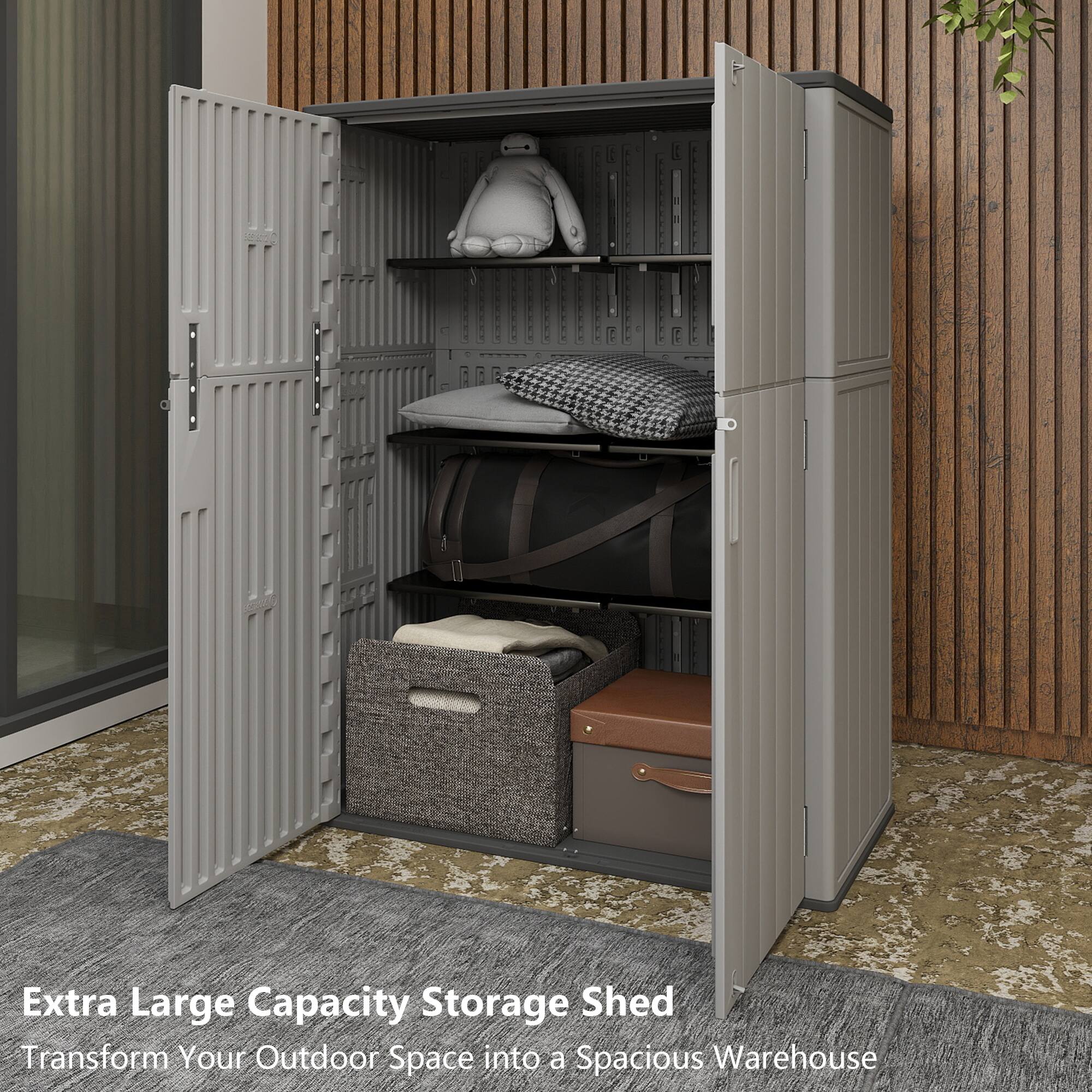 Extra Large Capacity Storage Shed  
Transform Your Outdoor Space into a Spacious Warehouse