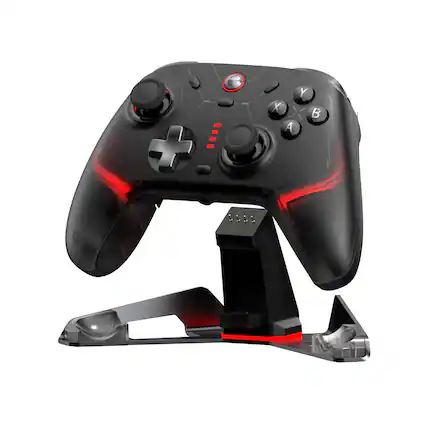 Front. GameSir - Cyclone 2 Wireless Gaming Controller for Switch, PC, iOS, Andriod, and Steam - Shadow Black.