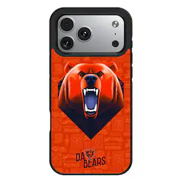 Keyscaper - NFL - Chicago Bears Bump Case with 8.2ft Drop Protection - 16 Pro - Black