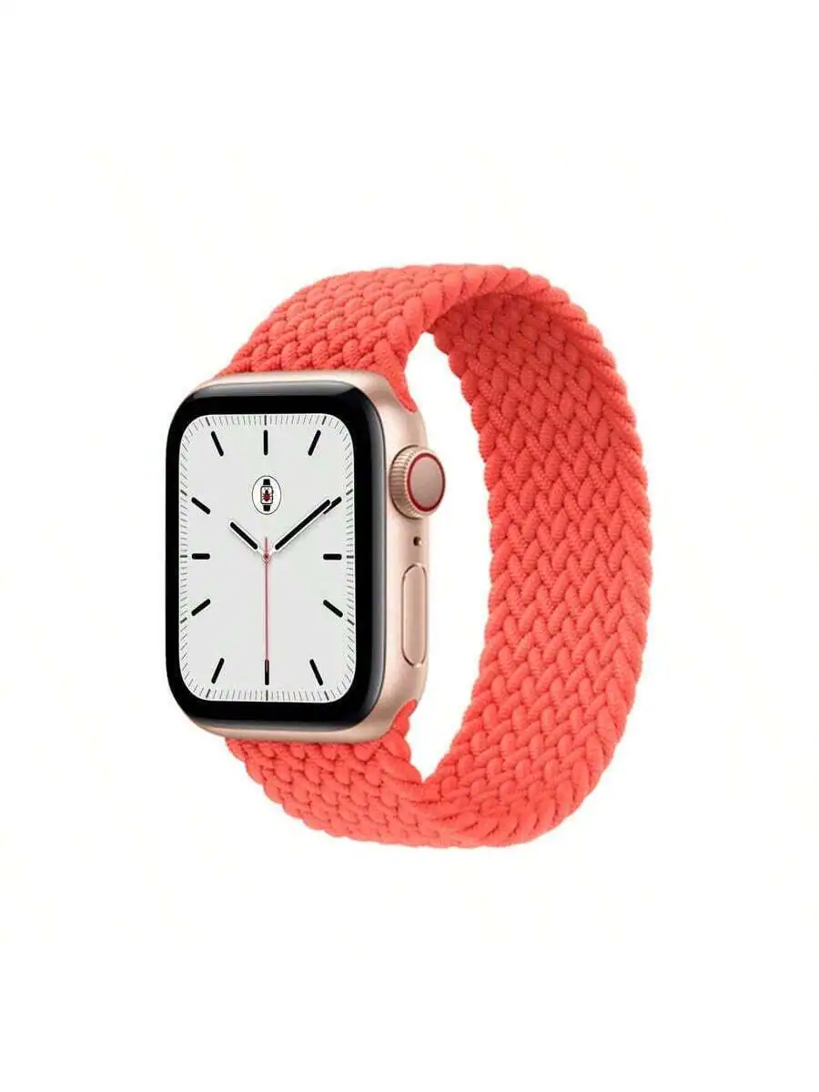 Apple - Watch Braided Solo Loop 40mm - Size 8 - Orange