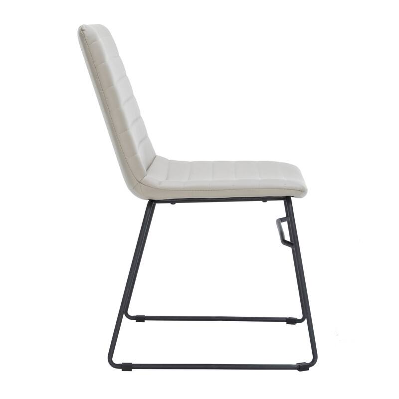 Alt View 5. LeisureMod - Zylar Office Guest Chair with PU Leather, Foam Cushion & Stainless Steel Base - Tan.