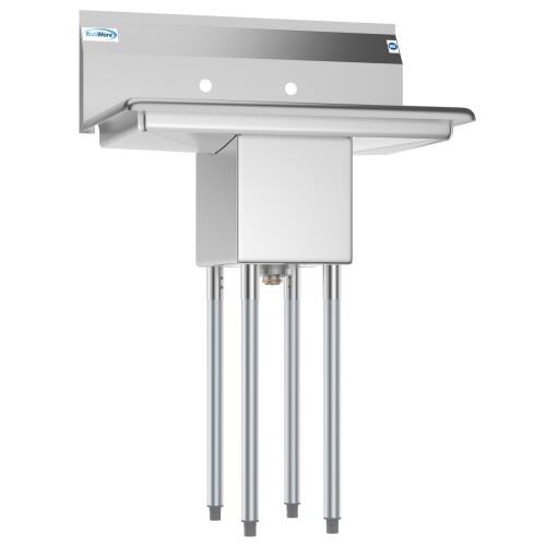 Alt View 3. Koolmore - 30 in. One Compartment Stainless Steel  Sink with 2 Drainboards, Bowl Size 10" x 14" x 10" SA101410-10B3. - Stainless Steel.