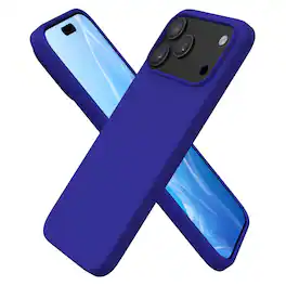 Ornarto - for iPhone 18 Pro Max Case 6.9", Liquid Silicone Soft Gel Rubber Shockproof Protective Case - Klein Blue
