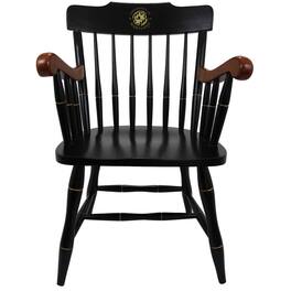 Jardine - Maryland Terrapins Captain's Chair with Cherry Arms - Black
