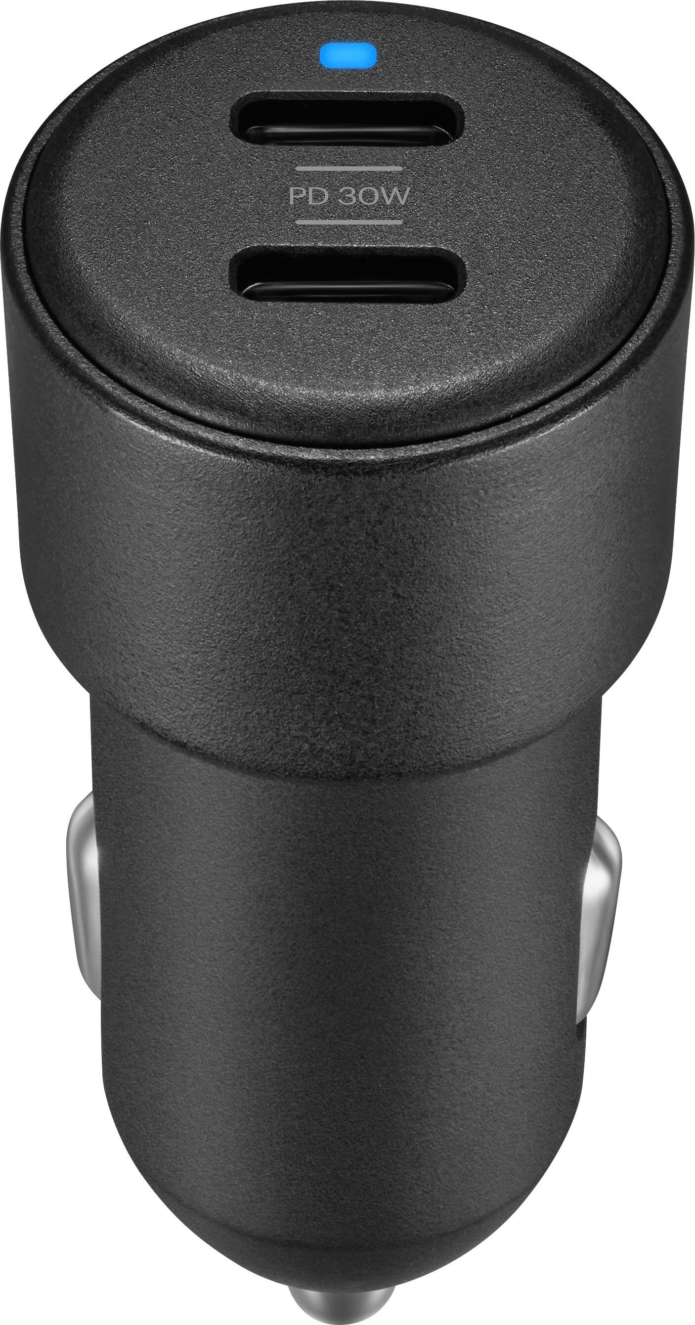 Alt View 11. Insignia™ - 60W Car Charger for Smartphones, Tablets and More - Black.