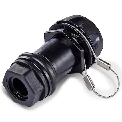 Front. Igloo - IGLOO Drain Plug, Black - Black.