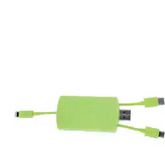 Front. HME - 4:1 Card Reader - Neon Green.