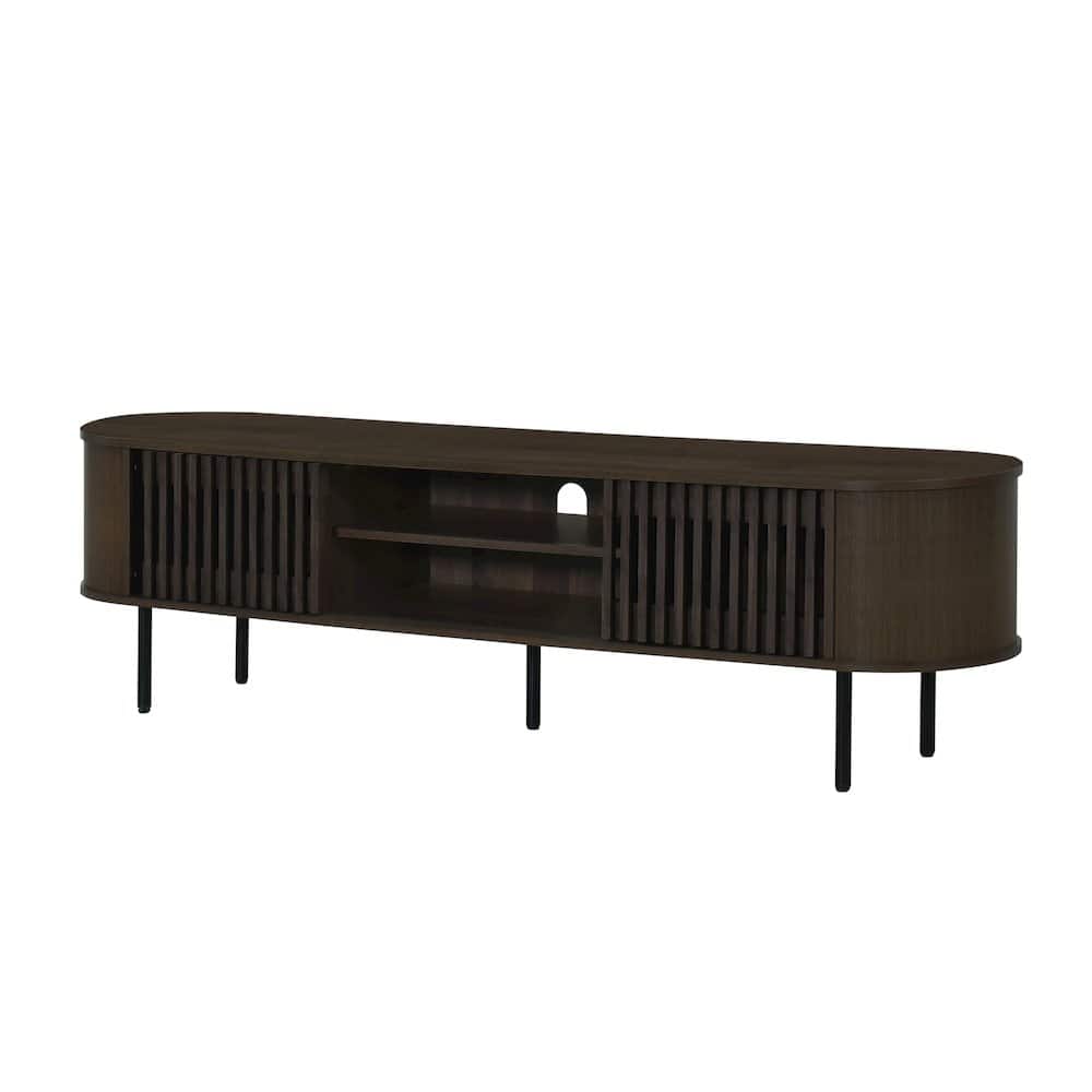New Classic Furniture - Brax Walnut TV Stand - Brown