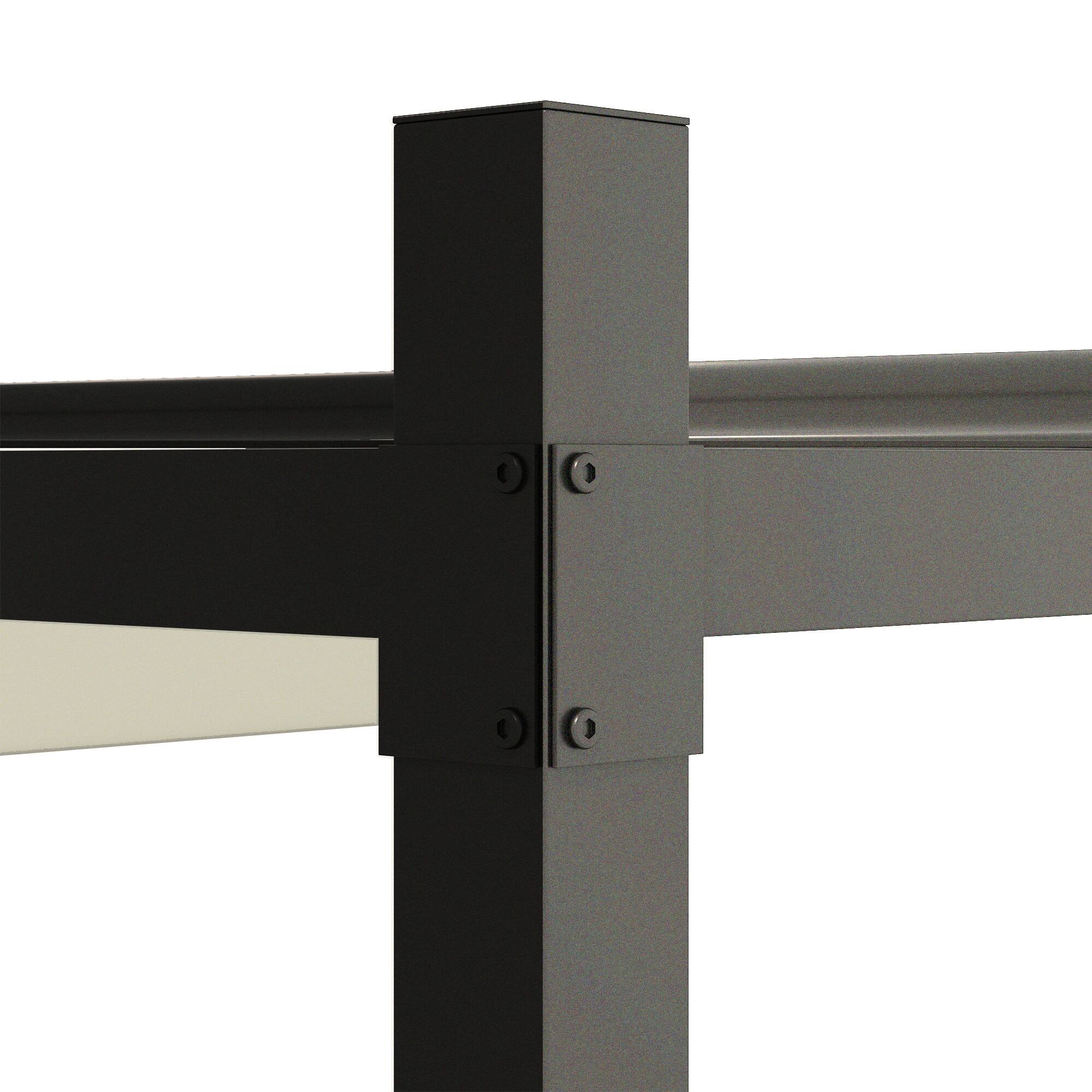 Alt View 5. Outsunny - 10' x 10' Retractable Pergola Canopy with Magnetic Fixture, UPF30+ Outdoor Patio Sun Shade Shelter - Cream White.