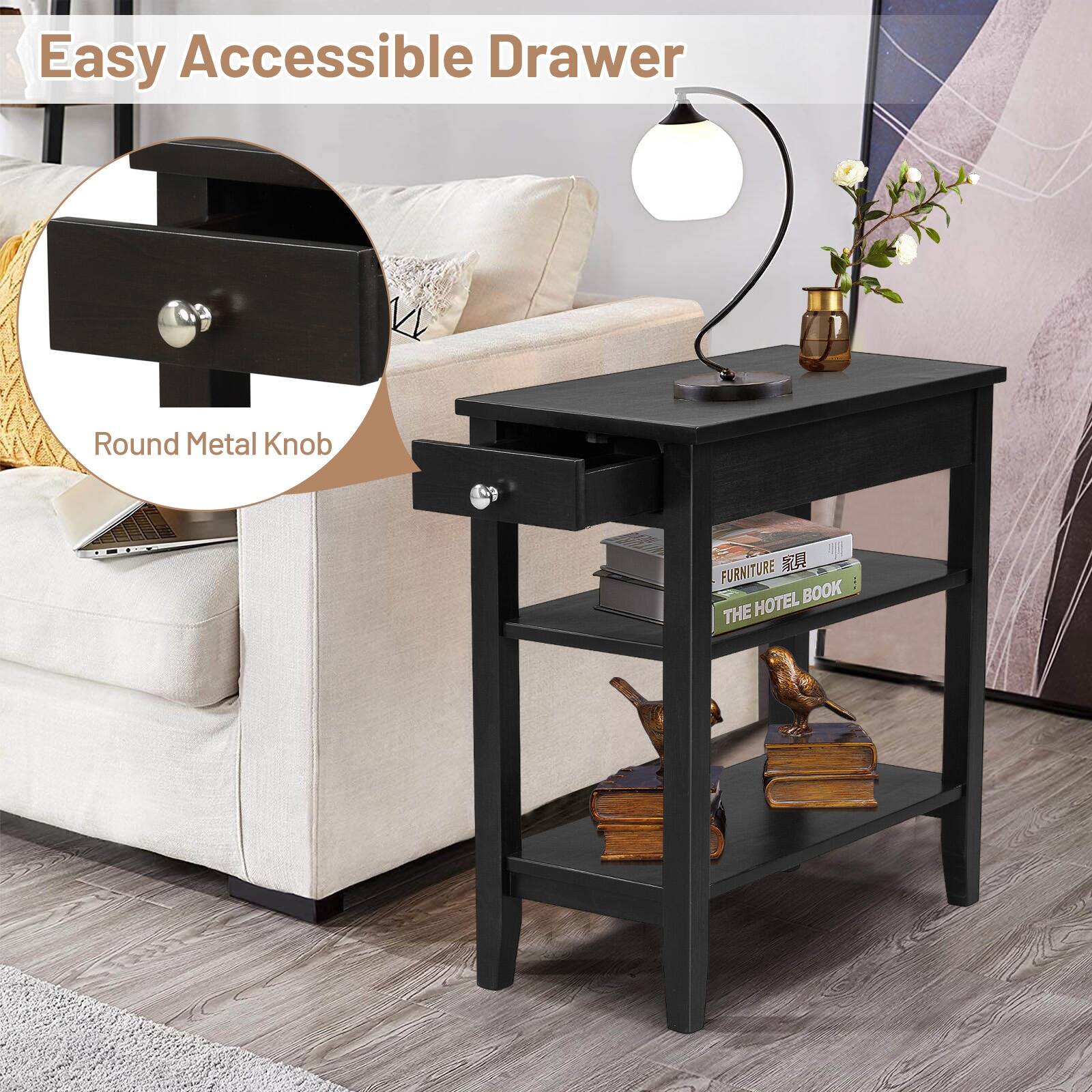 Easy Accessible Drawer, Round Metal Knob, FURNITURE, THE HOTEL BOOK