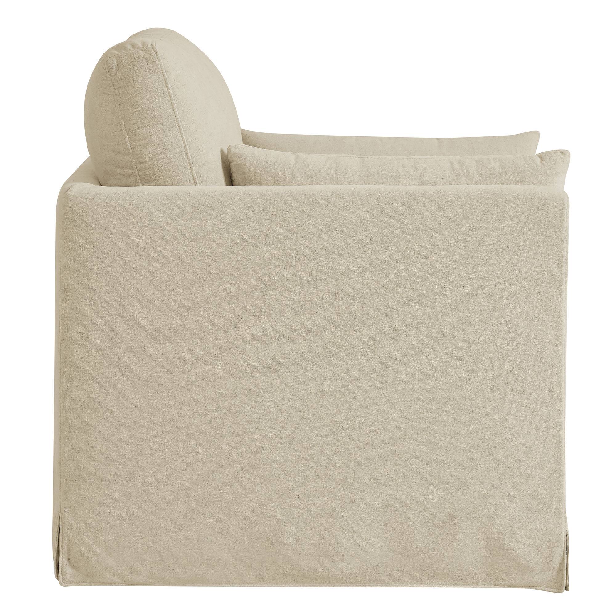 Alt View 2. Modway - Wellfleet Slipcovered Linen-Blend Armchair by Modway - Linen.
