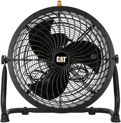Front. Caterpillar - Caterpillar CF-HVD-18AC-YW 18" 2-in-1 Industrial Fan - 3,400 CFM - 4-Speed - 360° Adjustable.