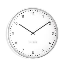 Union & Scale - Essentials Wall Clock, Metal, 15" - White