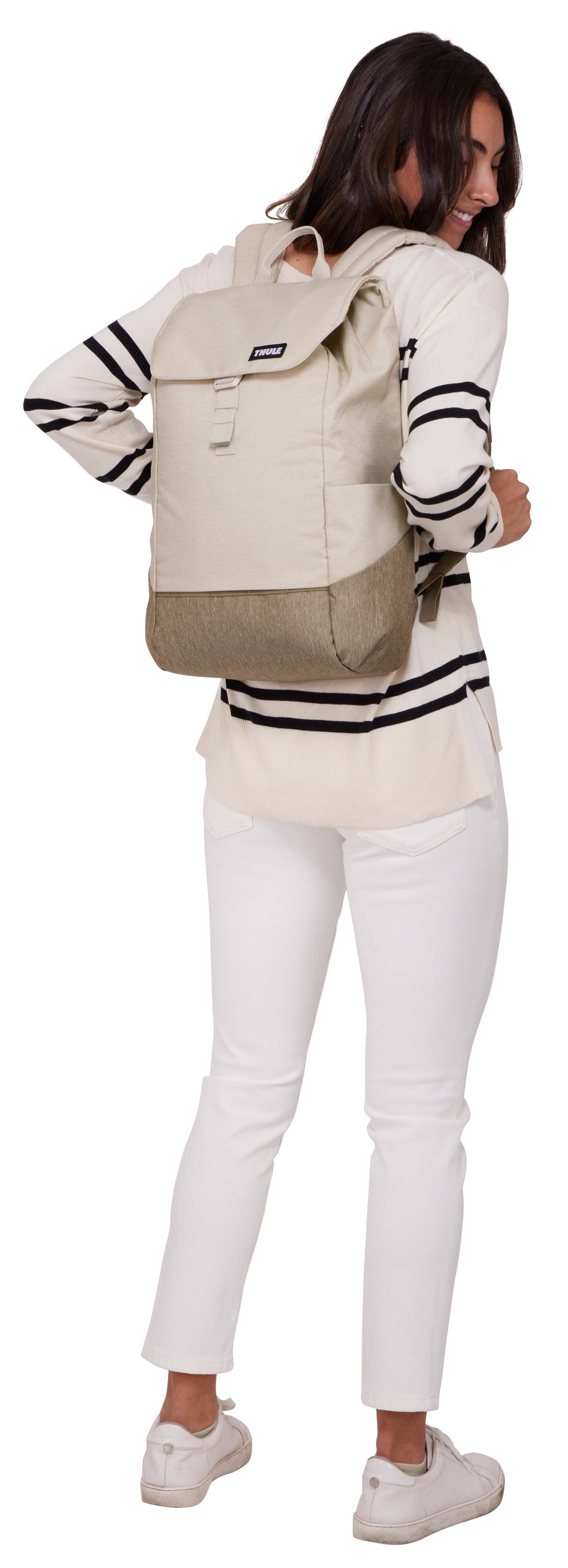 Alt View 1. Thule - Lithos Backpack 16L - PELICAN GRAY/FADED KHAKI.