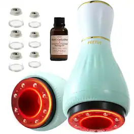 DORLUKFU - Electric Cupping Kit for Massage Therapy with Heat – Cellulite Massage Tool, Lymphatic Drainage Massager, Pain Relief