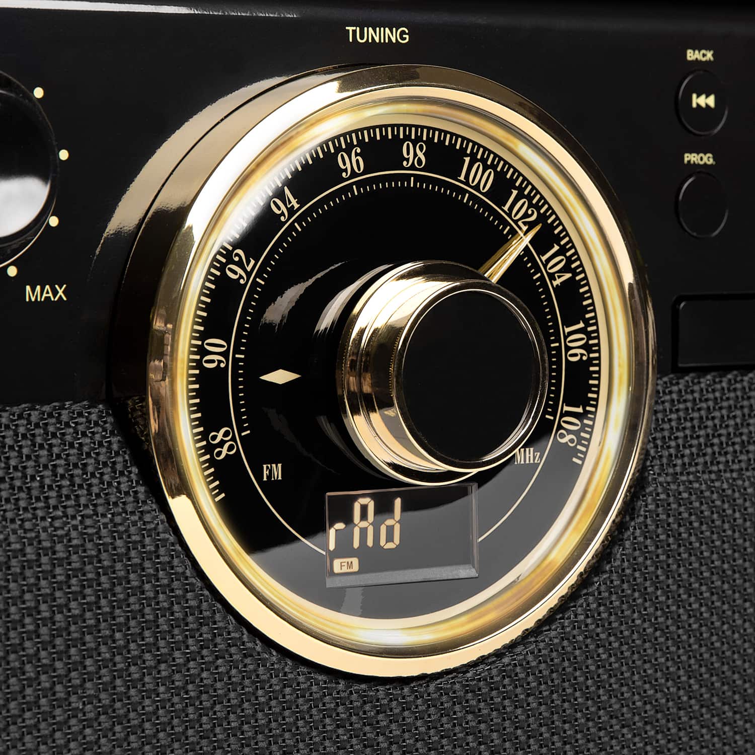 Alt View 14. Victrola - Empire Bluetooth 6-in-1 Record Player - Gold/Brown/Black.