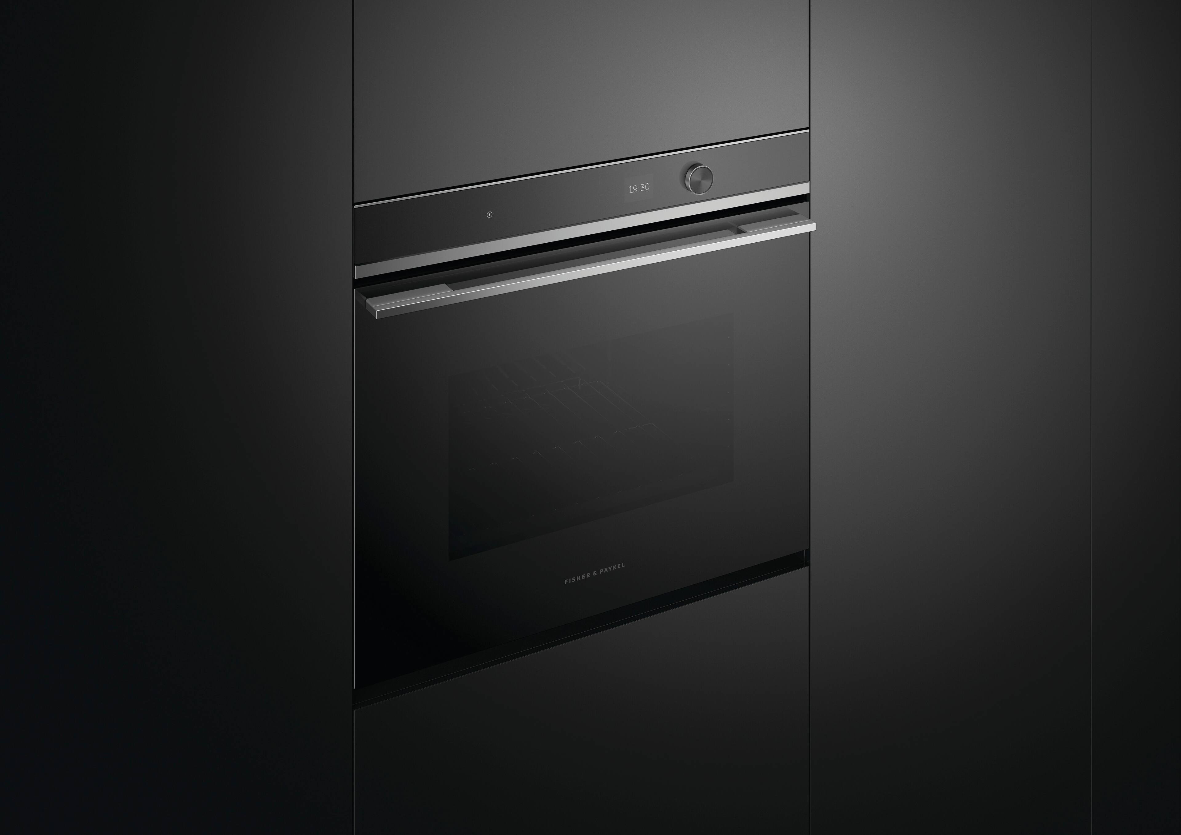 Alt View 14. Fisher & Paykel - 30-in Built-In Single Electric Convection Wall Oven - Stainless Steel.