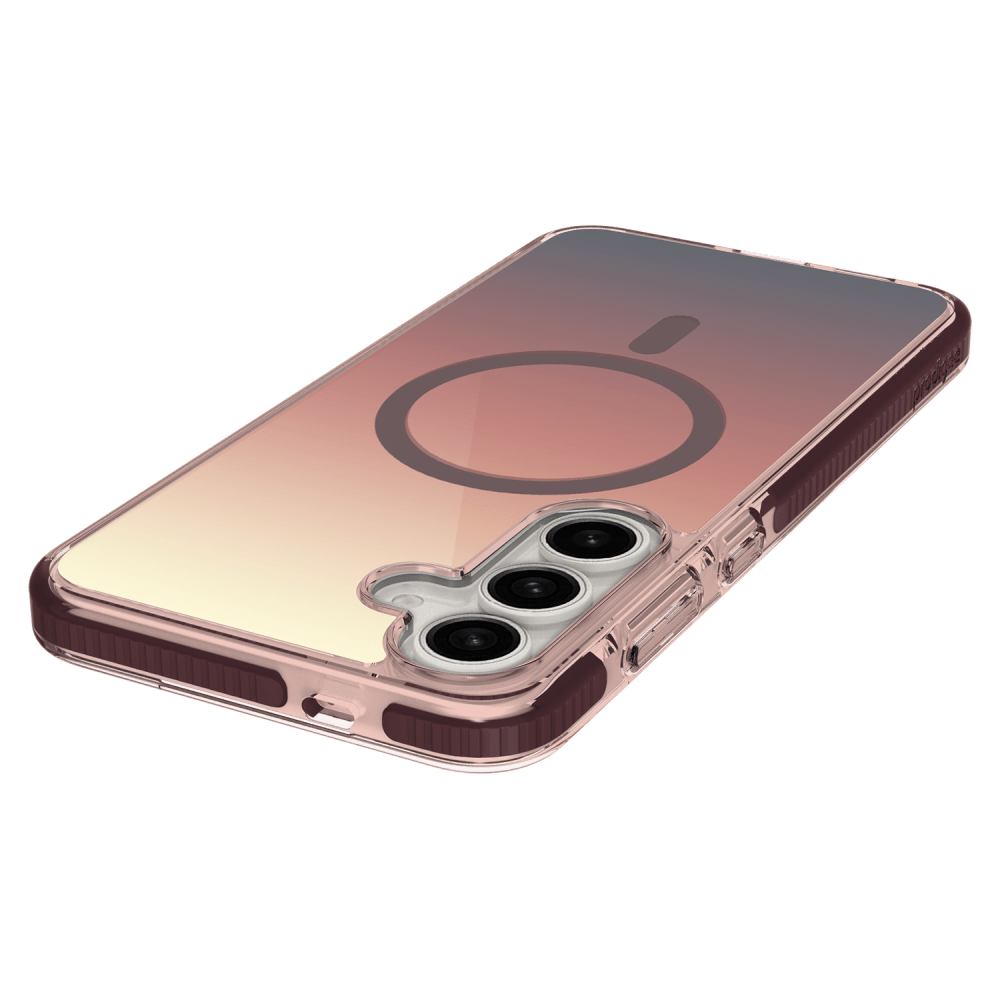 Alt View 3. Prodigee - Flow Series Case for MagSafe for Galaxy S25+ and S24+ - Desert - Red.