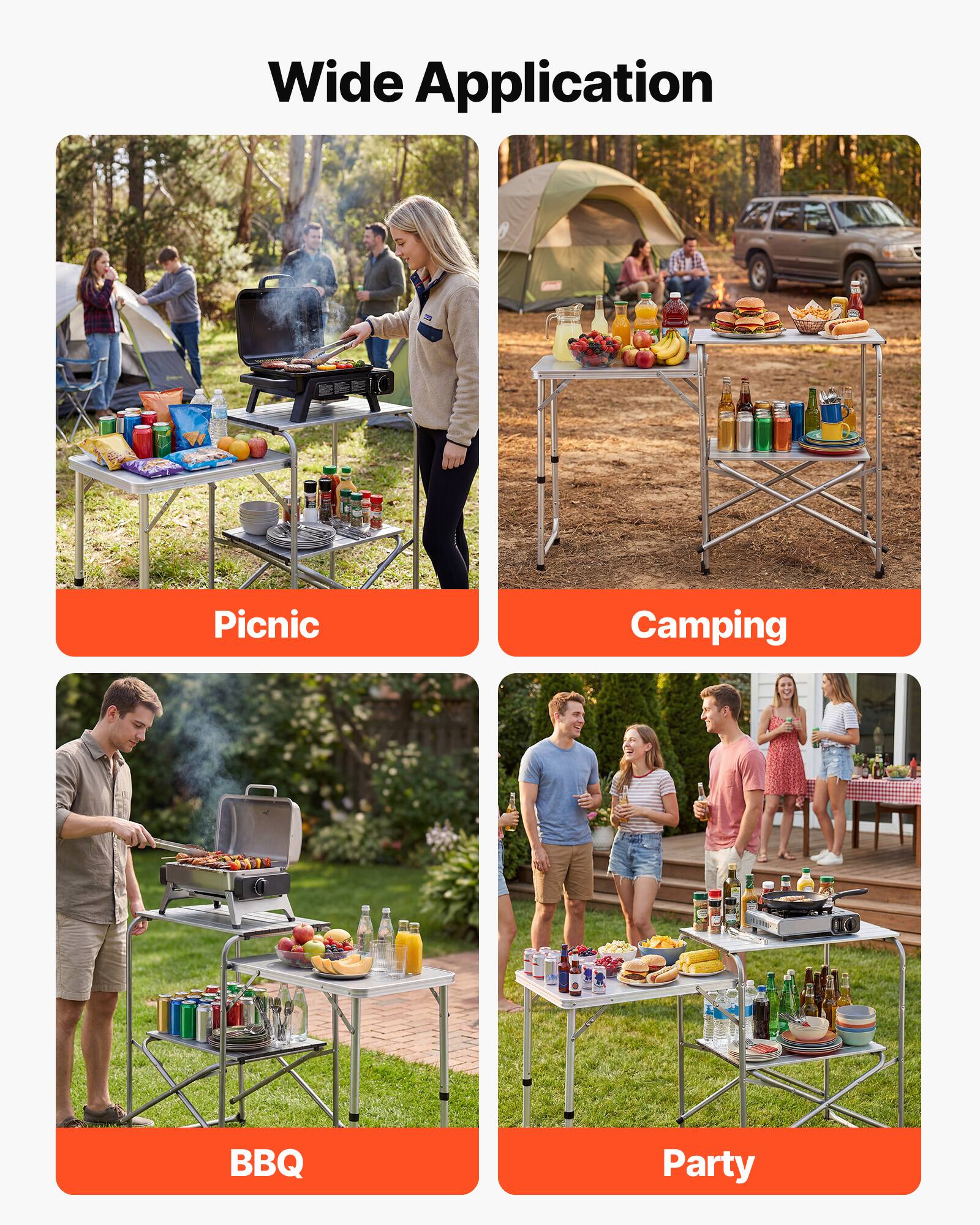 Wide Application

Picnic
Camping
BBQ
Party