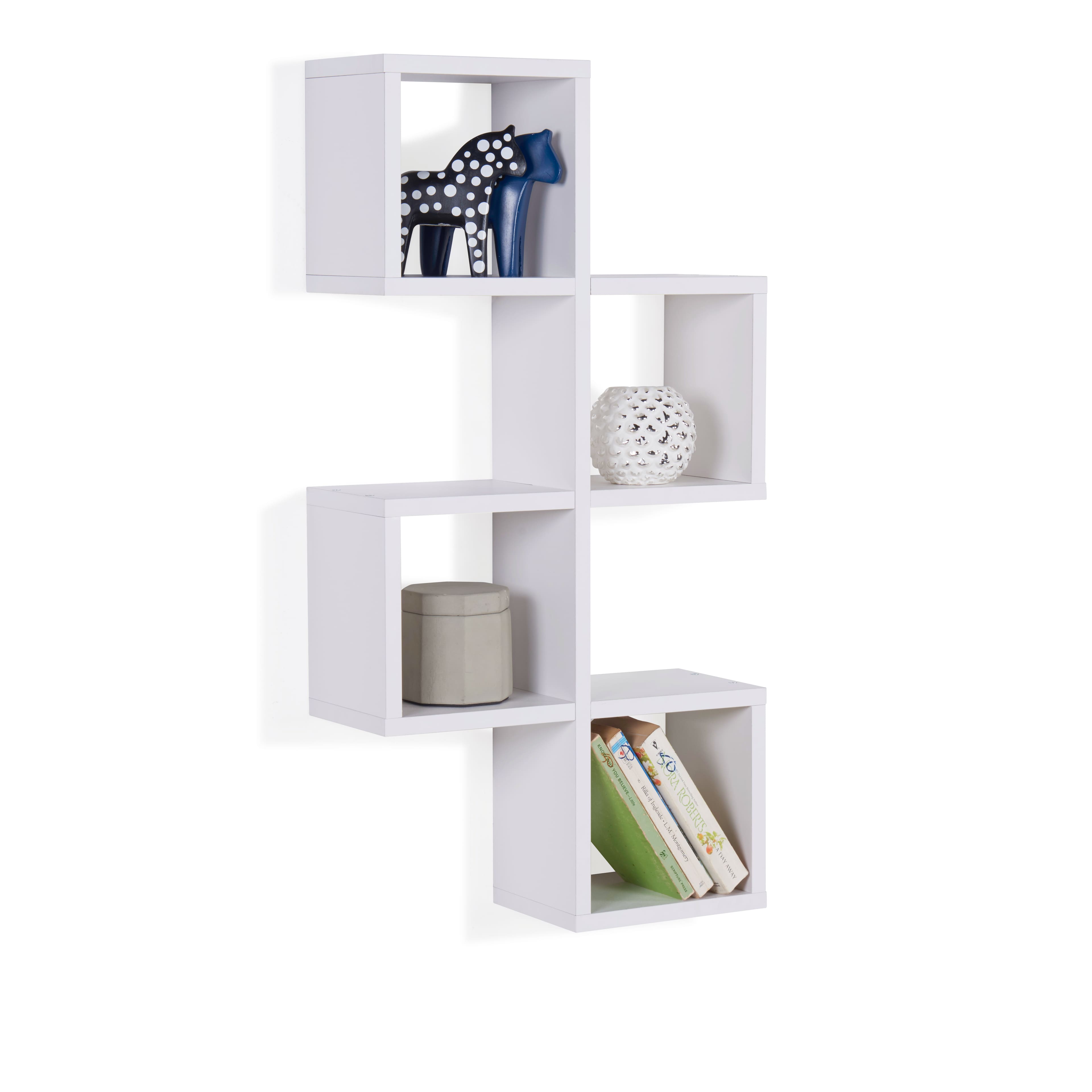 Danya B - Cubby Chessboard Wall Shelf – - White