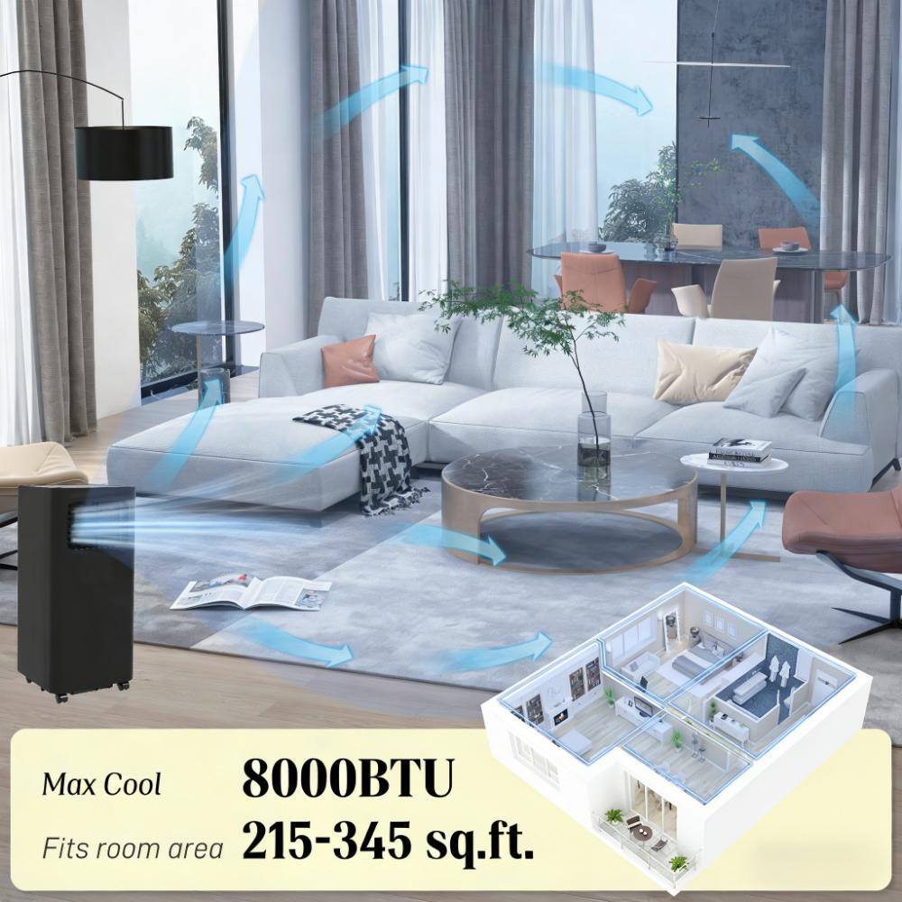 Max Cool  
8000BTU  
Fits room area 215-345 sq.ft.