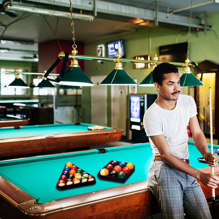 Alt View 3. GSE Games & Sports Expert - Black Plastic 8-Ball Triangle and 9-Ball Diamond Ball Racks for 2-1/4" Pool Balls, Pool Ball Rack - Black.