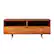 Front. Walker Edison - 58" Mid-Century Modern 3-Drawer Wood TV Stand for TVs up to 65" - Caramel.