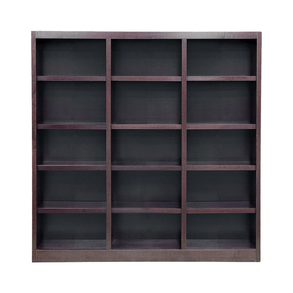 Concepts in Wood - 72 x 72 Wall Storage Unit Espresso Finish - Brown