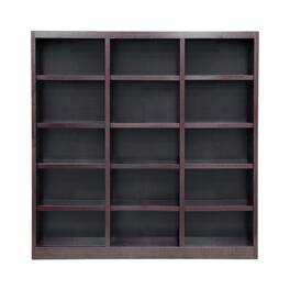 Concepts in Wood - 72 x 72 Wall Storage Unit Espresso Finish - Brown