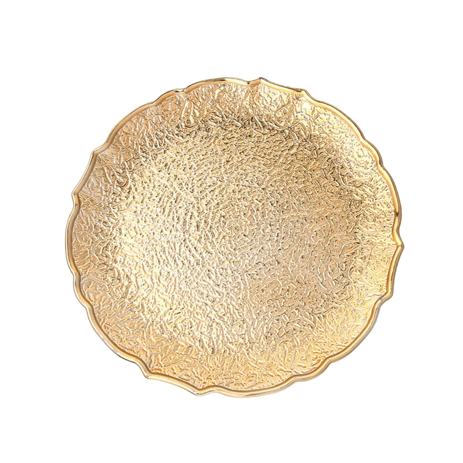 American Atelier - Valentina Scallop Plated Set of 4 Charger Plates 13"D - Gold