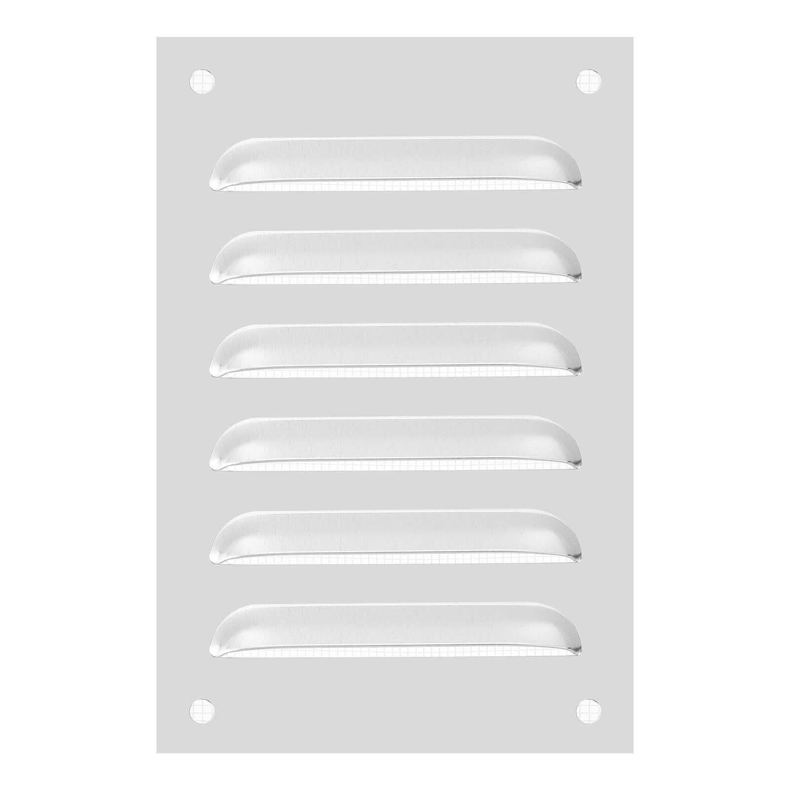 "Unique Bargains - 6""x4"" Aluminum Vent Cover, Screen Air Grille Ventilation Cover HVAC Louvered Grill Built-in Mesh for Home - Silver" price history on PriceWatchPro