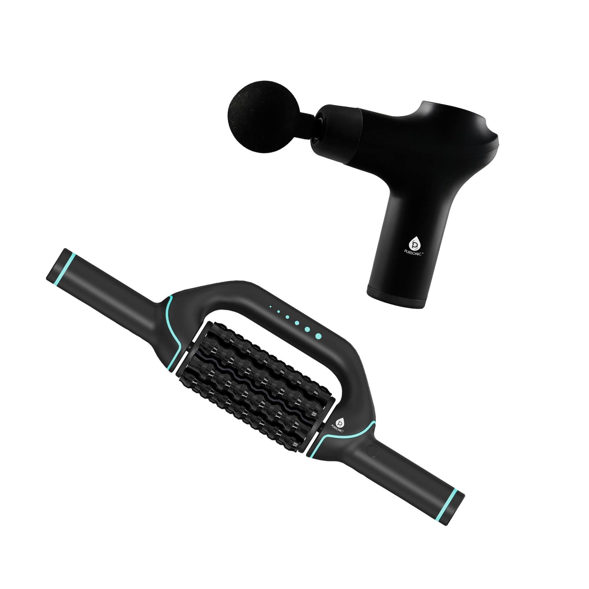 Front. Pursonic - Ultimate Relief Recovery: The Pursonic Rechargeable Massage Duo.