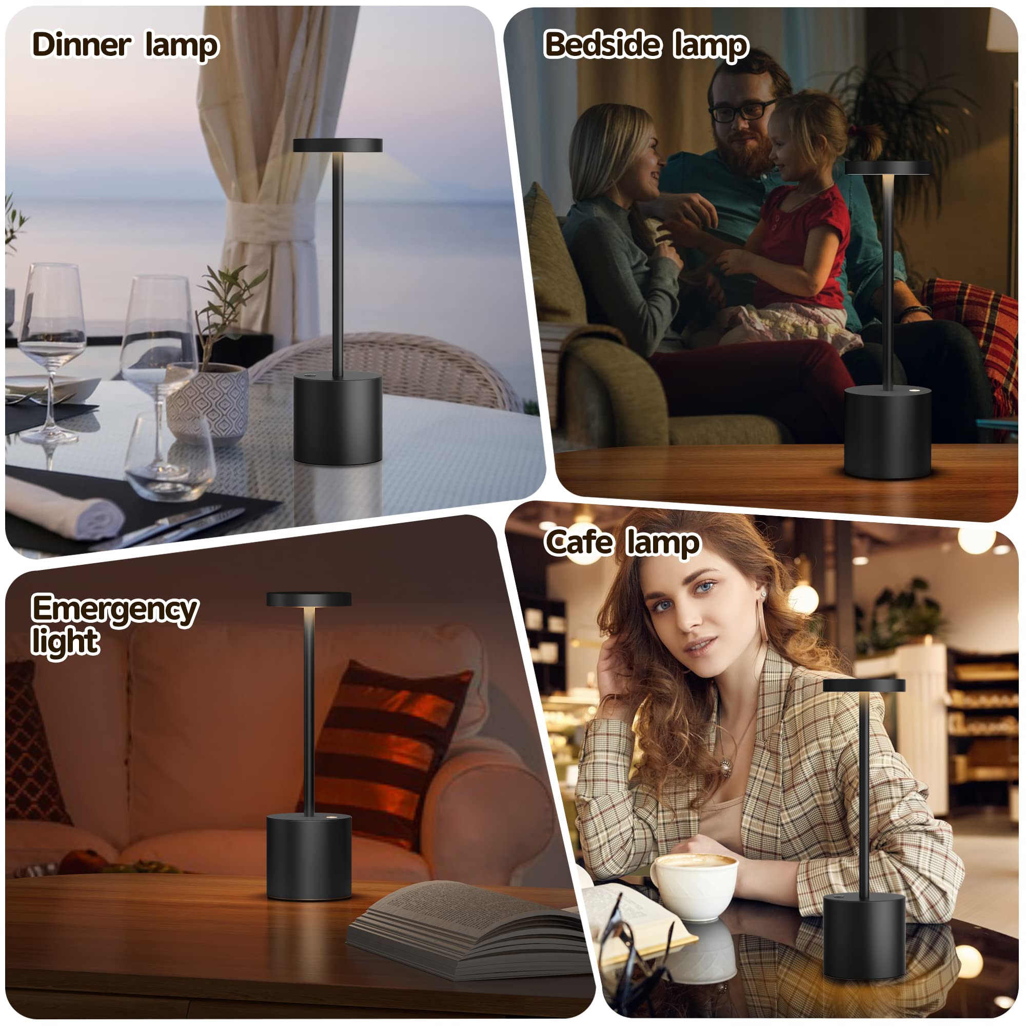 - Dinner lamp
- Bedside lamp
- Emergency light
- Cafe lamp